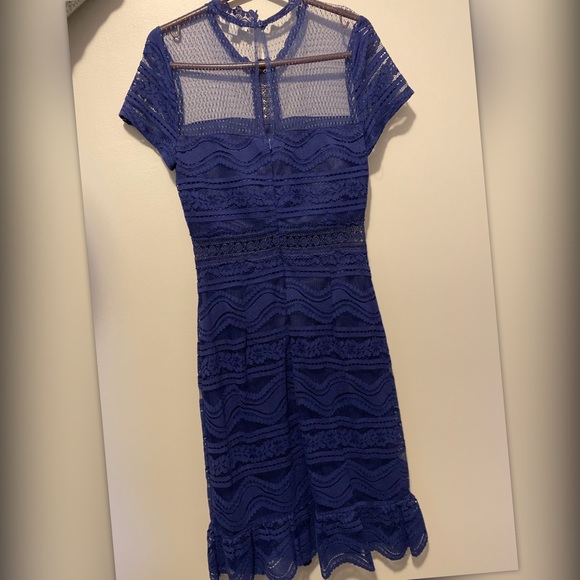 Blue Lace Dress - Picture 3 of 5
